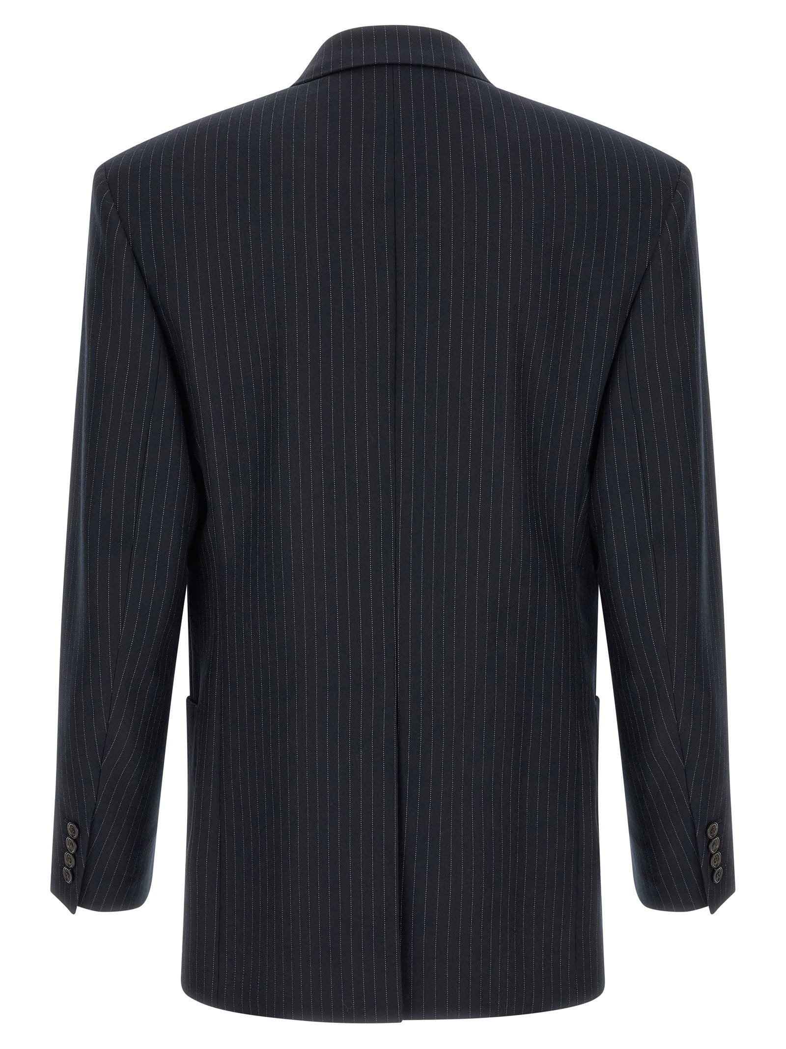 Saint Laurent Pinstriped Double-breasted Blazer