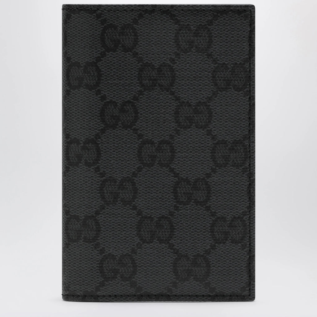 GUCCI Essence Classic card holder in black GG fabric