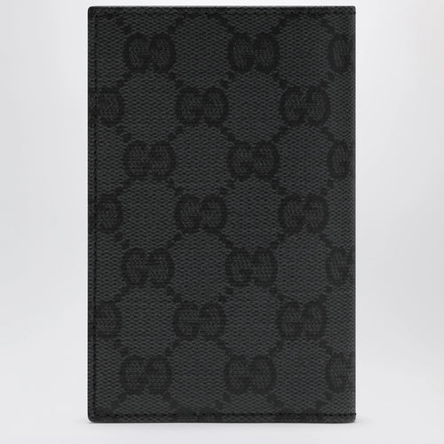 GUCCI Essence Classic card holder in black GG fabric