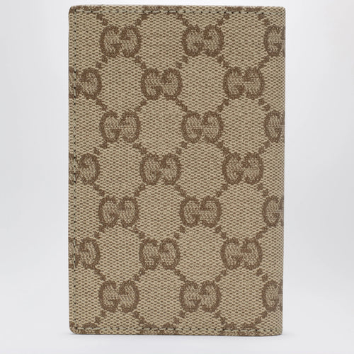 GUCCI Essence Classic card holder in sand beige GG fabric