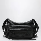 Balenciaga Le City medium multi-pocket lambskin crossbody bag black