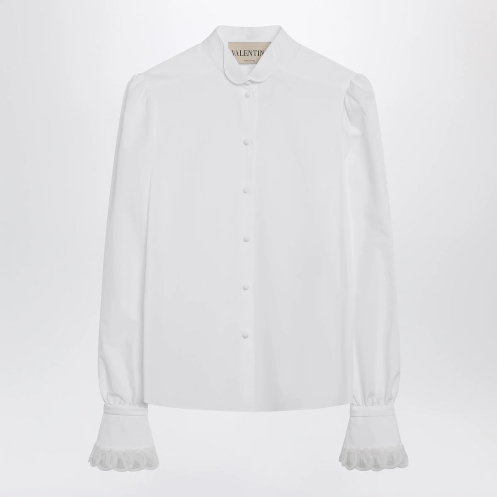 Valentino White cotton poplin shirt