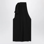Valentino Black silk top with neck bow