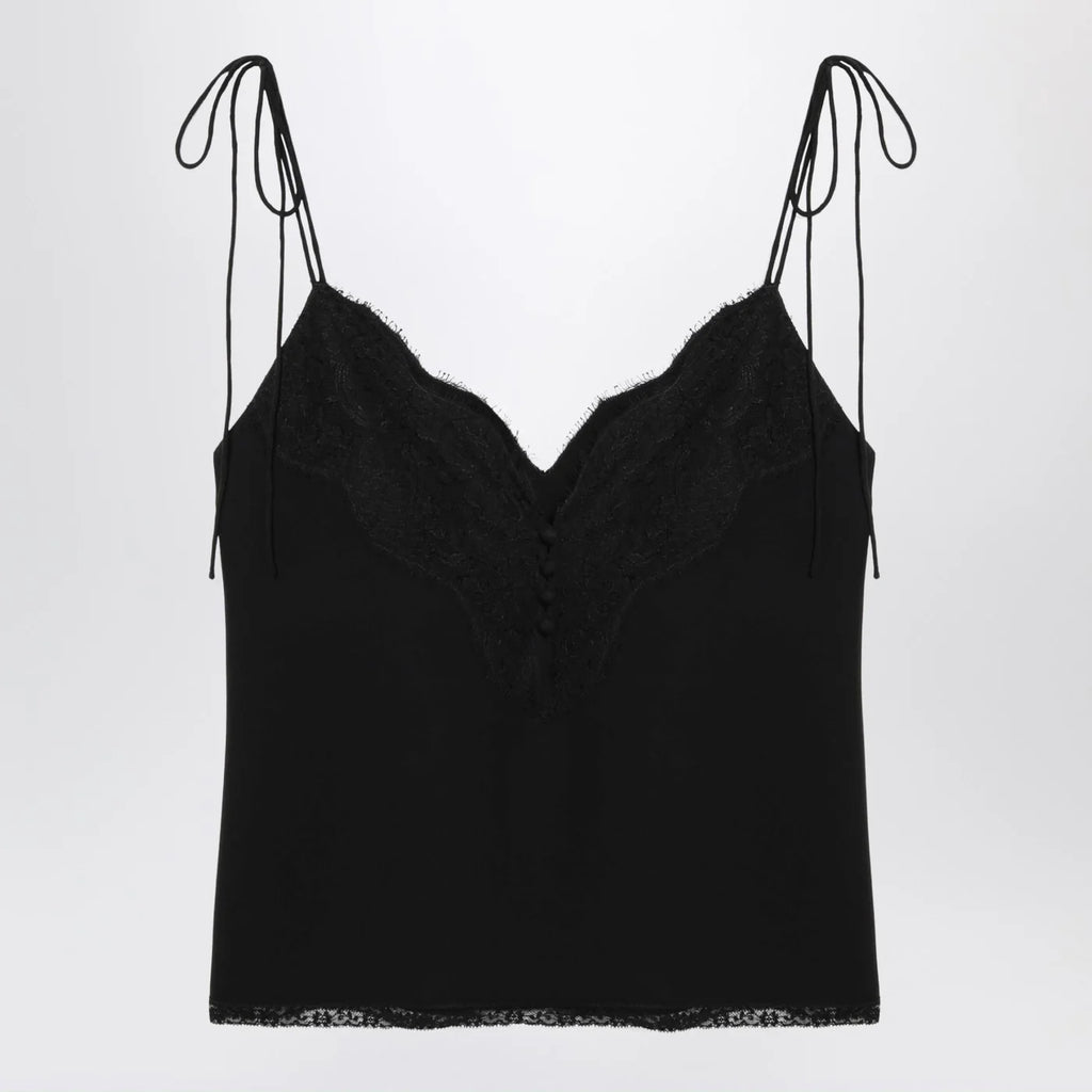 Valentino Black silk top