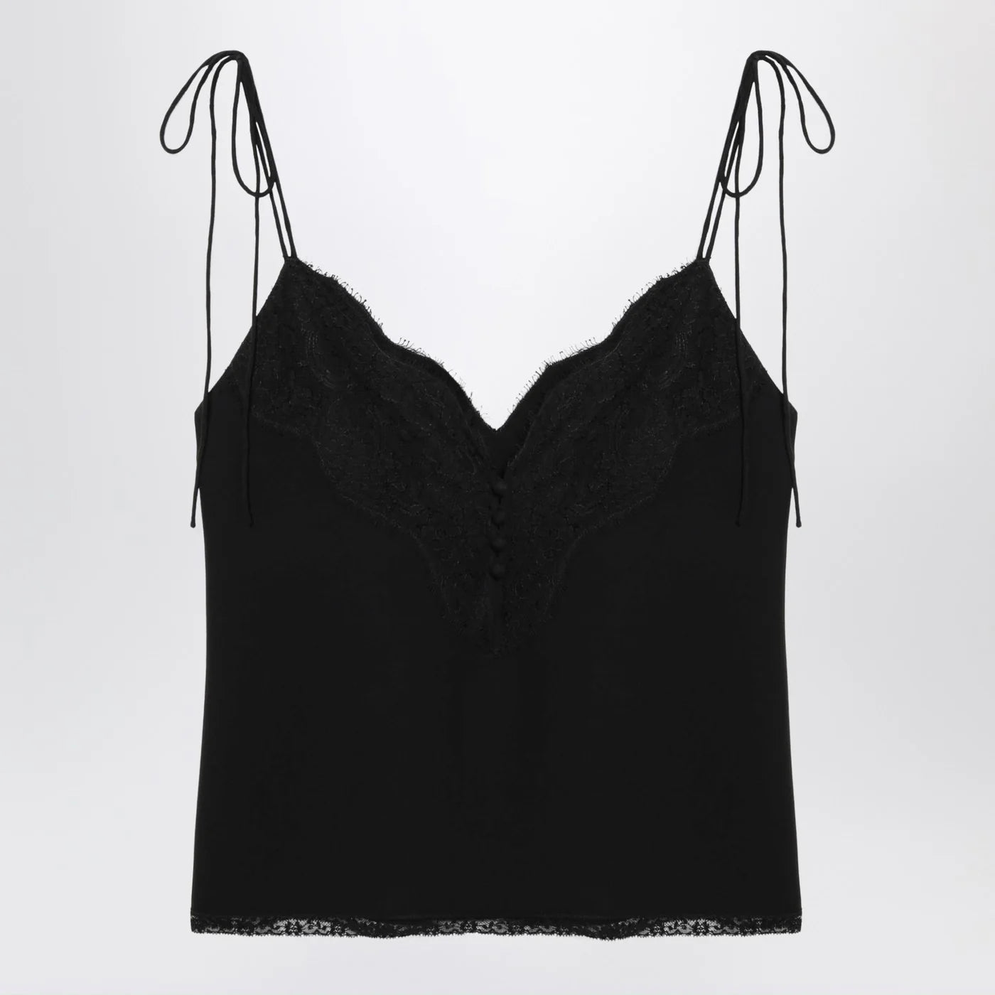 Valentino Black silk top