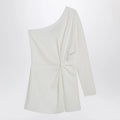Valentino Ivory one-shoulder top in couture cady