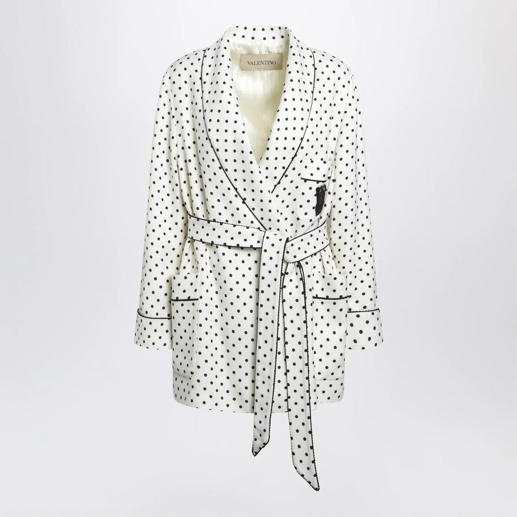 Valentino Supergrain jacket with Plusdepois print