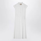 Valentino White midi dress with Sangallo embroidery