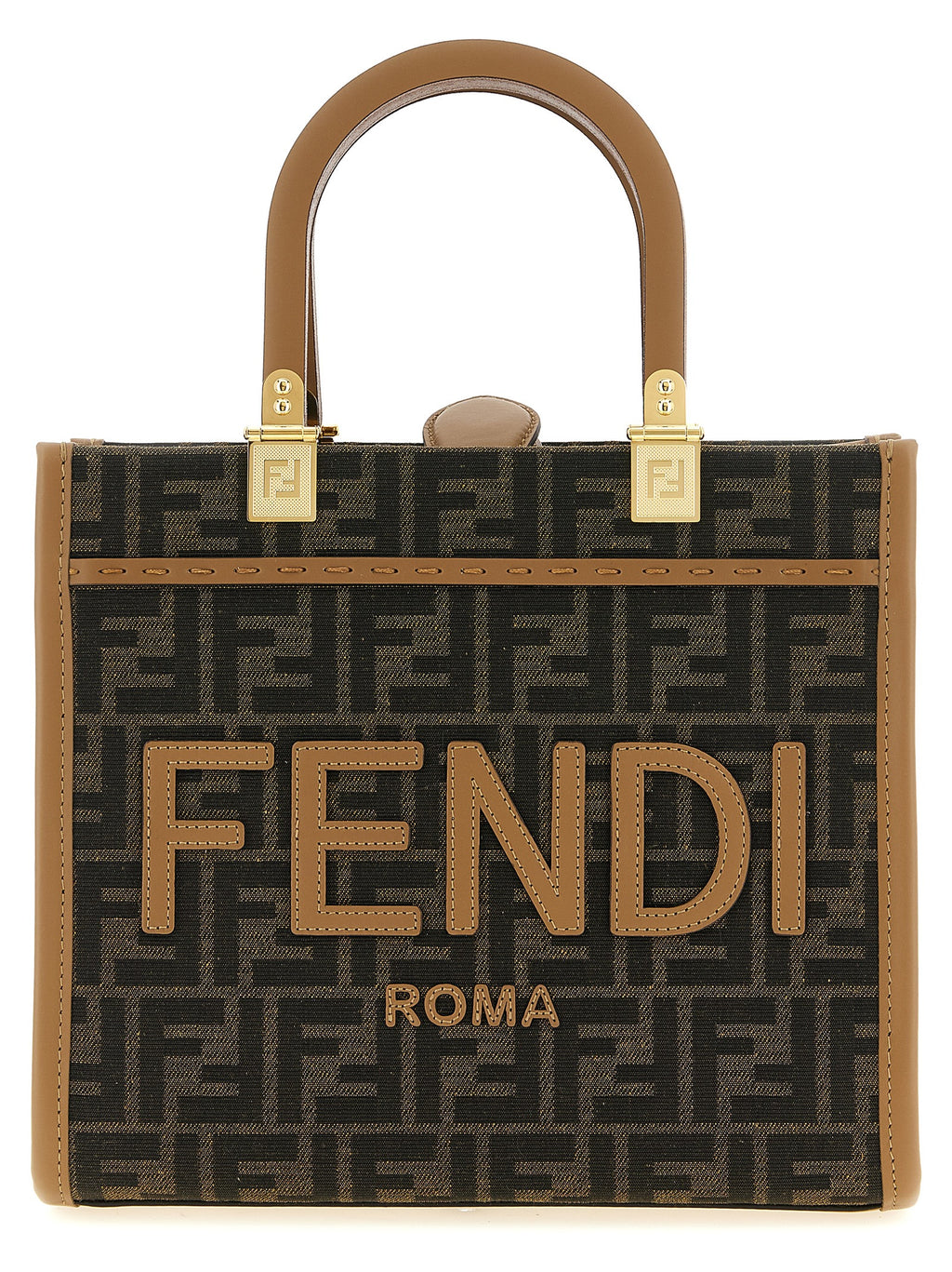 حقيبة تسوق Fendi Sunshine الصغيرة
