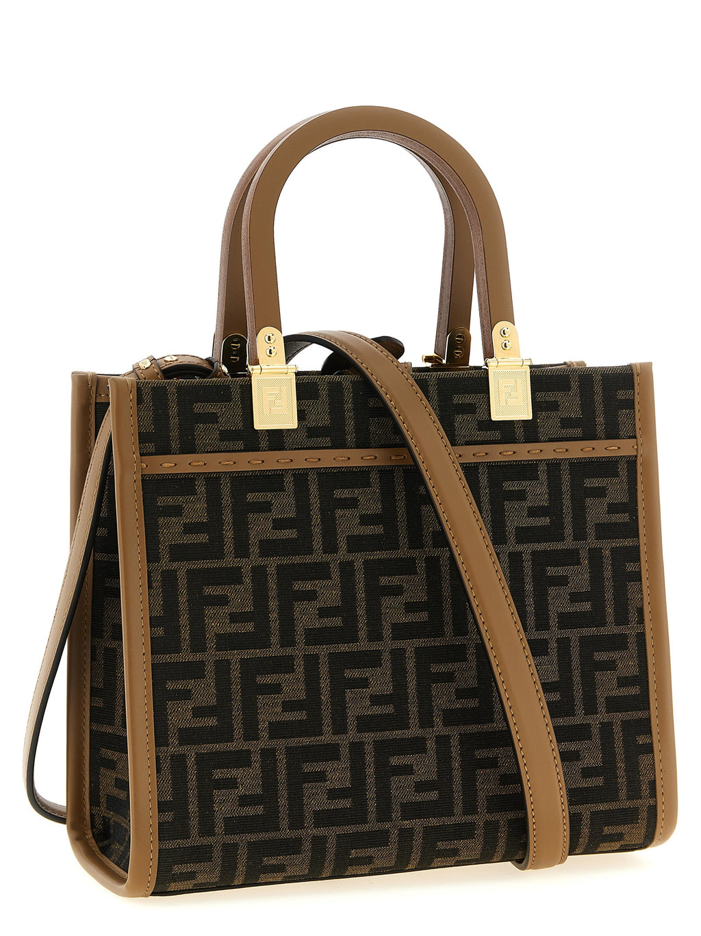 حقيبة تسوق Fendi Sunshine الصغيرة