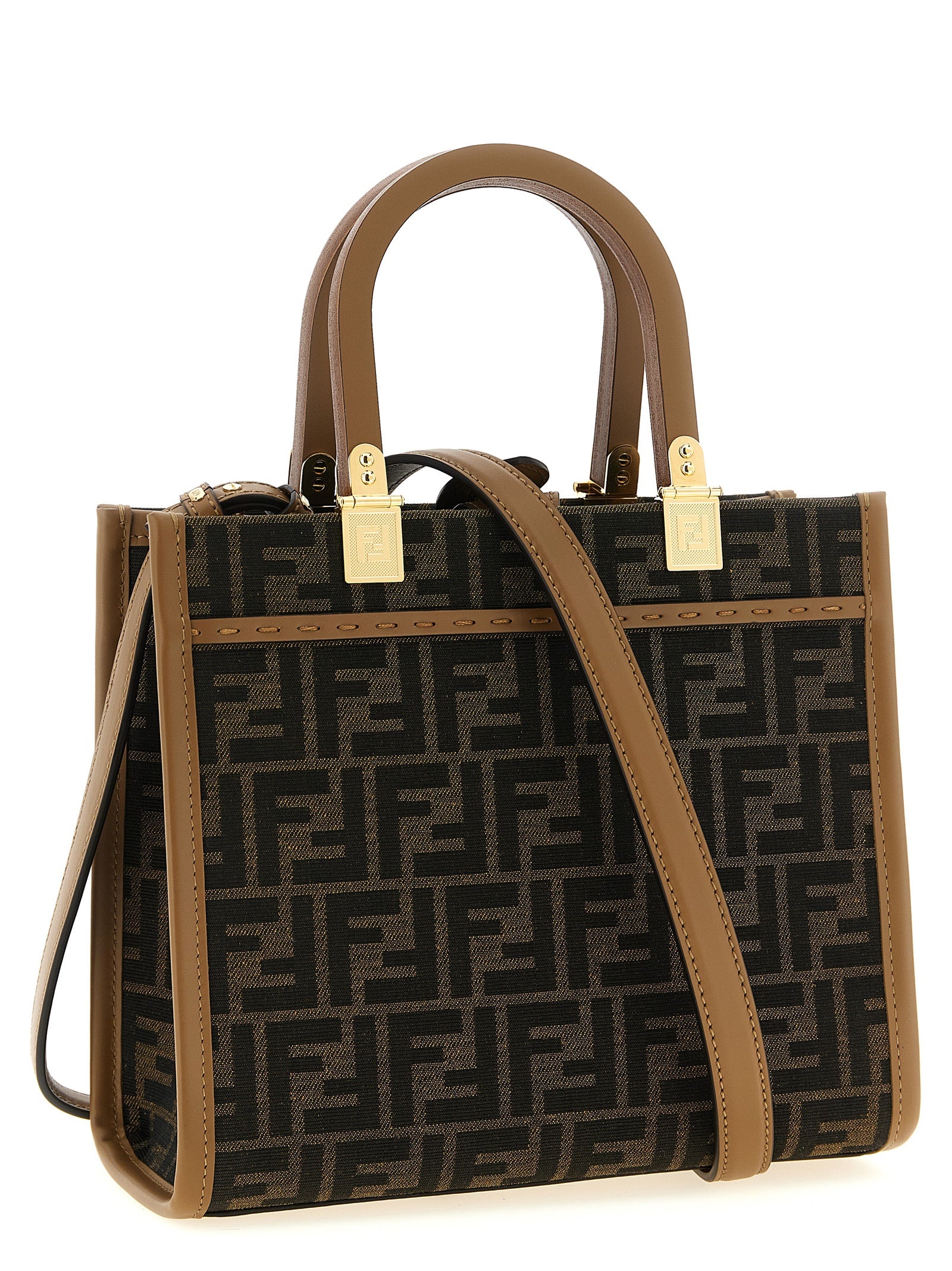 حقيبة تسوق Fendi Sunshine الصغيرة
