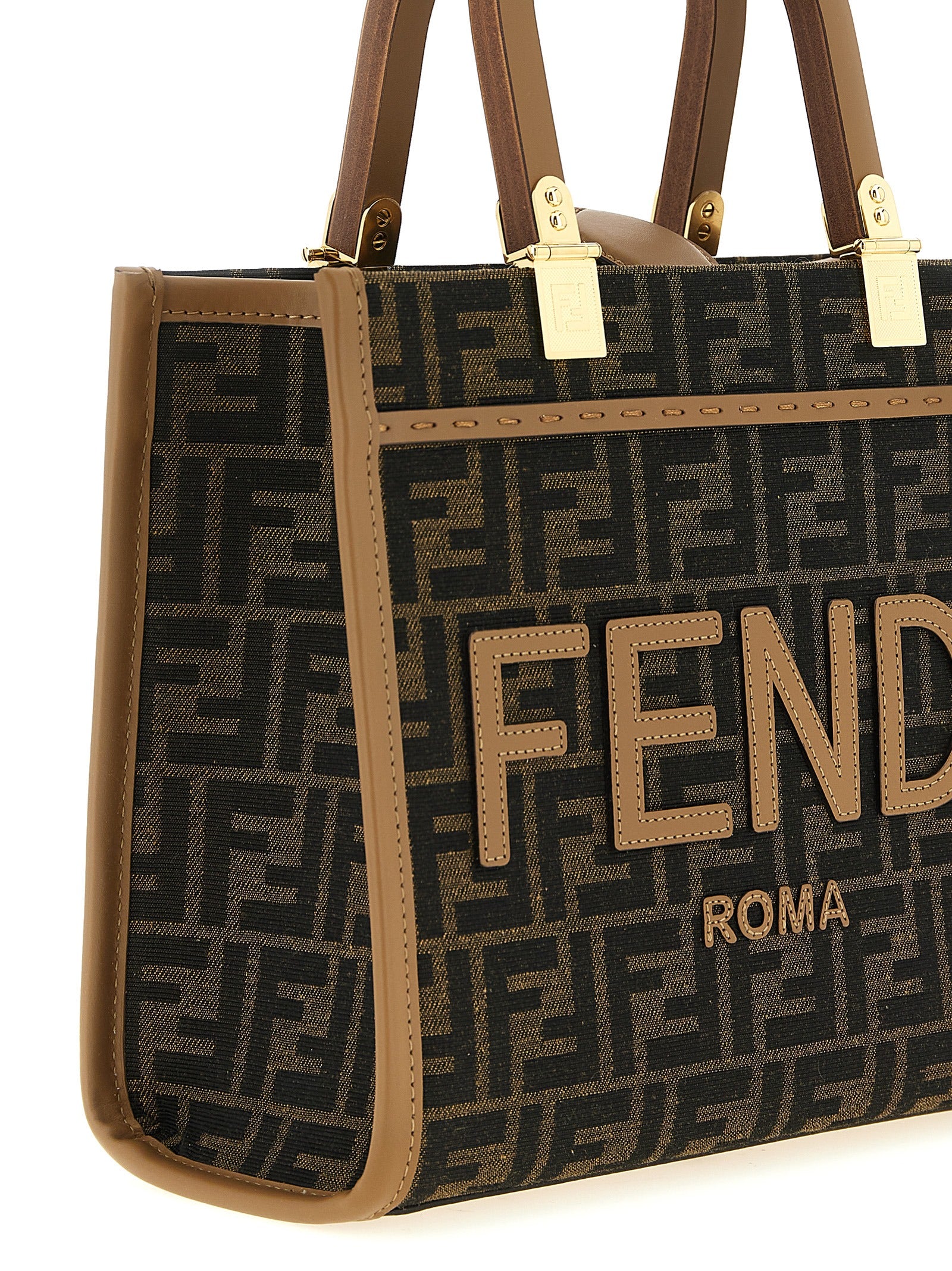 حقيبة تسوق Fendi Sunshine الصغيرة