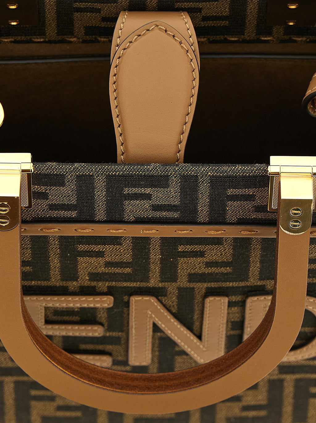 حقيبة تسوق Fendi Sunshine الصغيرة