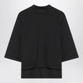 Moncler X Edward Enninful Black top with asymmetric hem