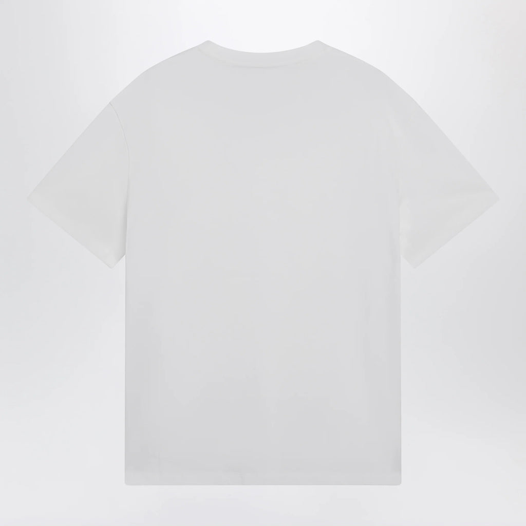 Valentino White cotton T-shirt with VGold