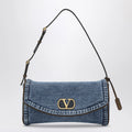 Valentino Garavani Small DeVain denim shoulder bag