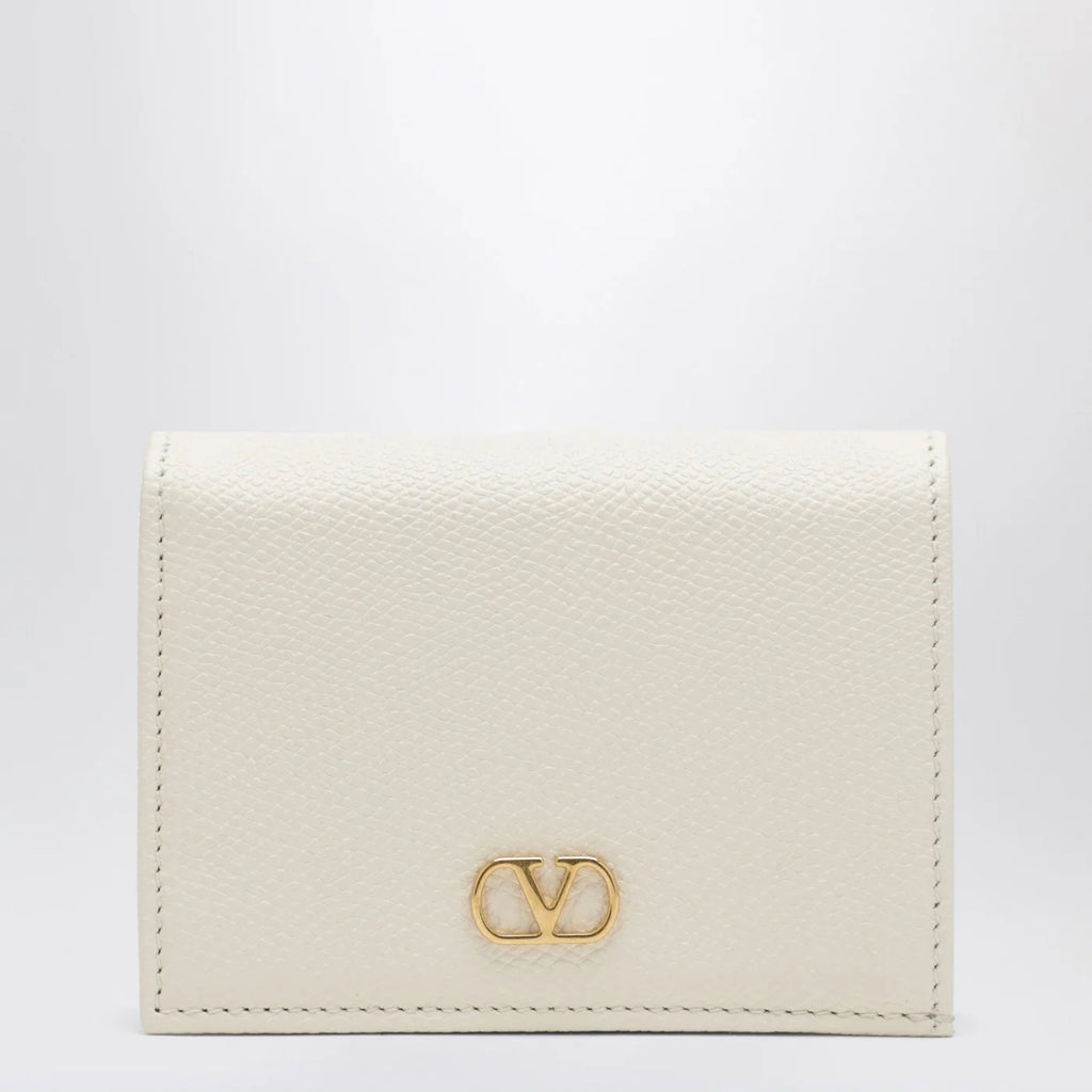 Valentino Garavani VLogo Signature ivory leather wallet