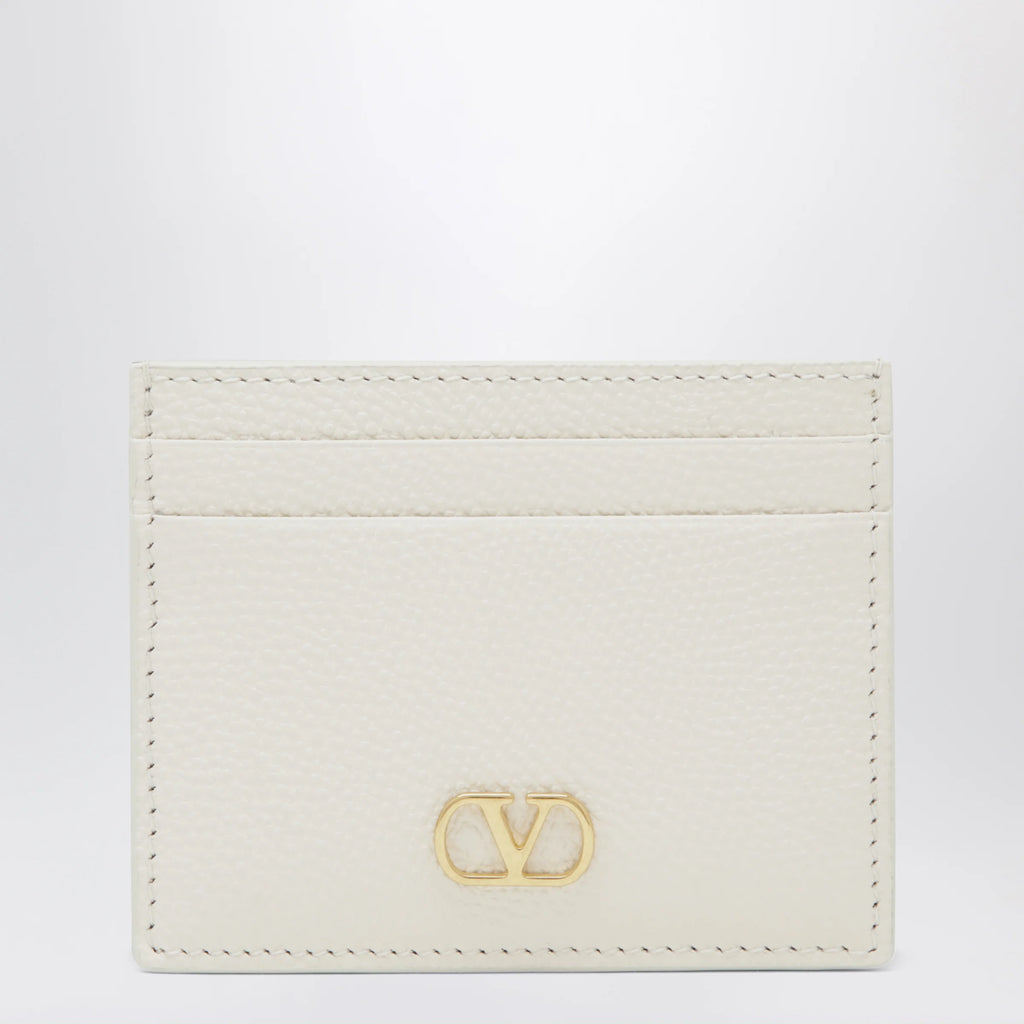 Valentino Garavani Vlogo Signature ivory cardholder