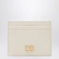 Valentino Garavani Ivory Vlogo Signature card holder