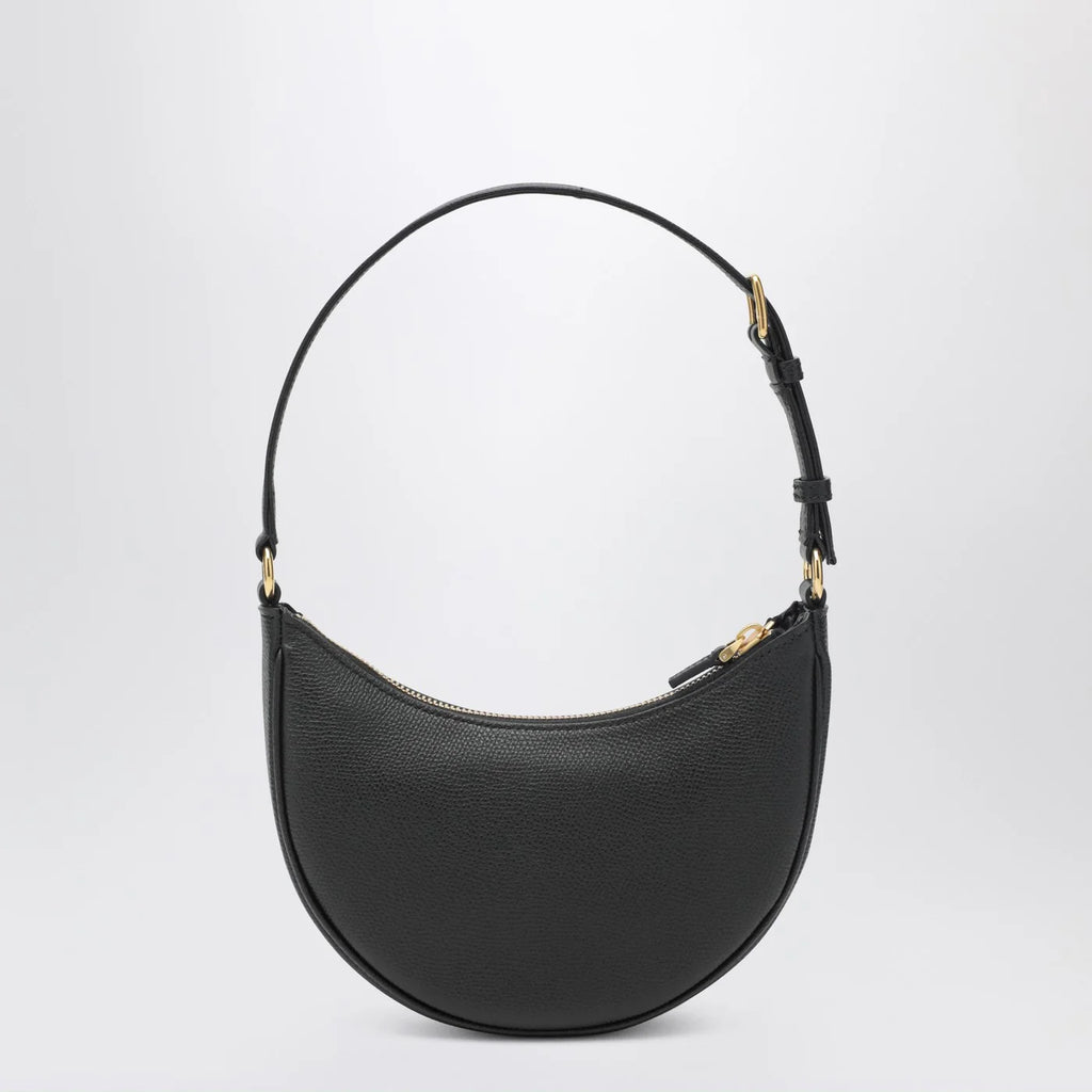 Valentino Garavani Vlogo Signature Mini Hobo bag in black leather