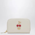 Valentino Garavani Ivory Cherryfic zip-around wallet