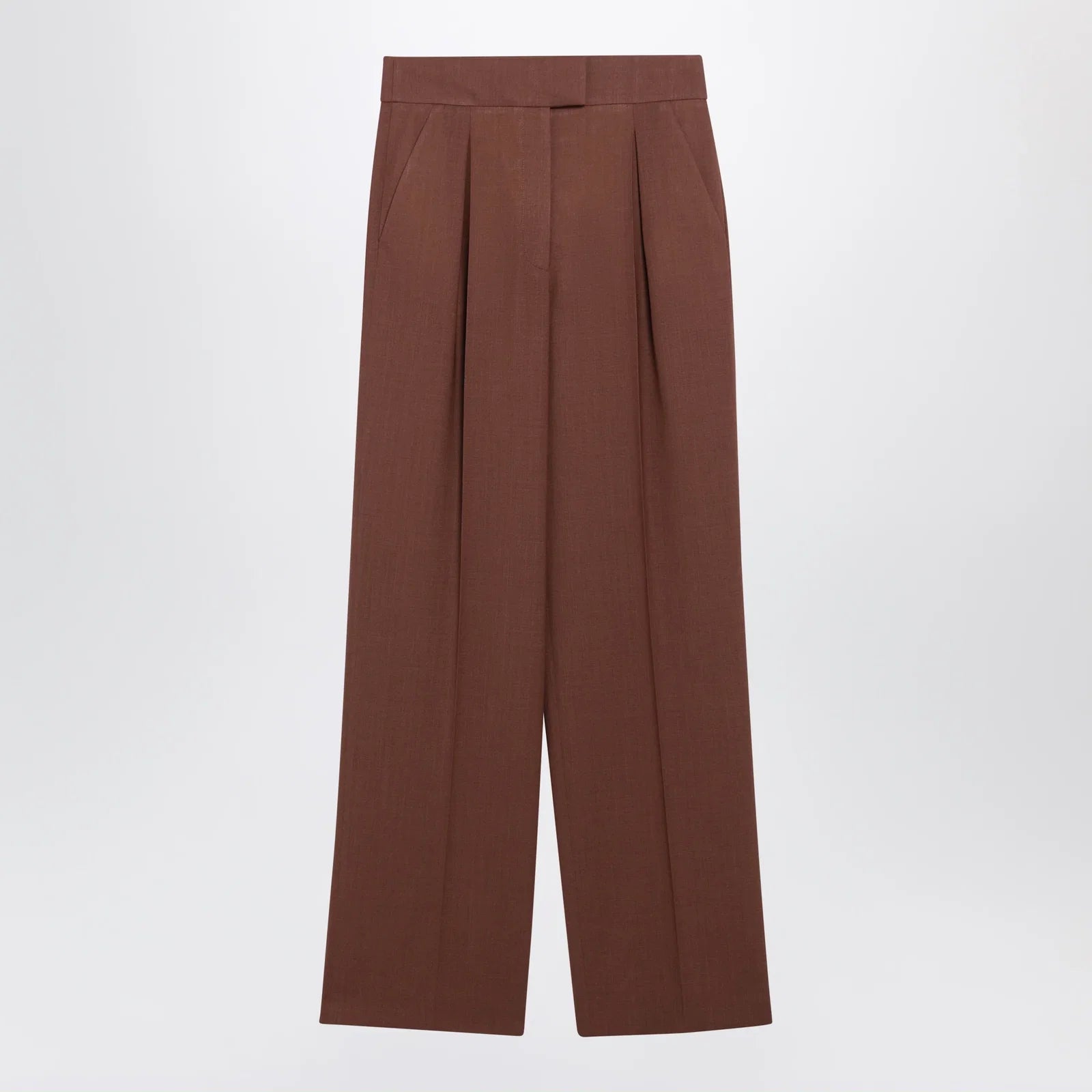 Valentino Light Brown Wool Trousers