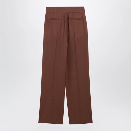 Valentino Light Brown Wool Trousers