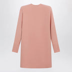 Valentino Pink silk short dress with embroidered bows