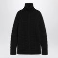 Moncler X Edward Enninful Black wool turtleneck sweater