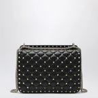 Valentino Garavani Medium Rockstud Spike bag in black nappa leather