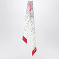 Valentino Garavani Little Stars Starry bandeau scarf in silk, vanilla red