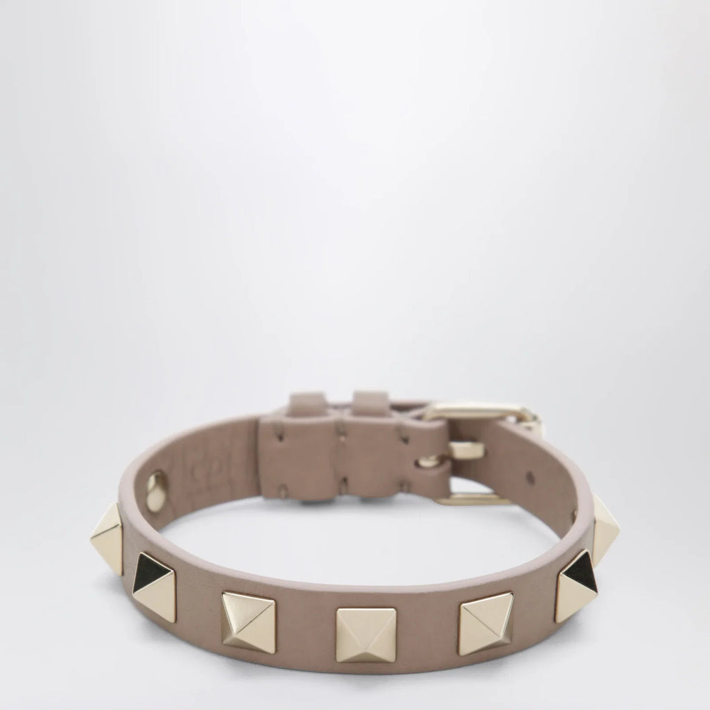 Valentino Garavani Rockstud bracelet in powder pink leather