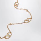 Valentino Garavani VLogo Signature Necklace in Gold-Tone Metal