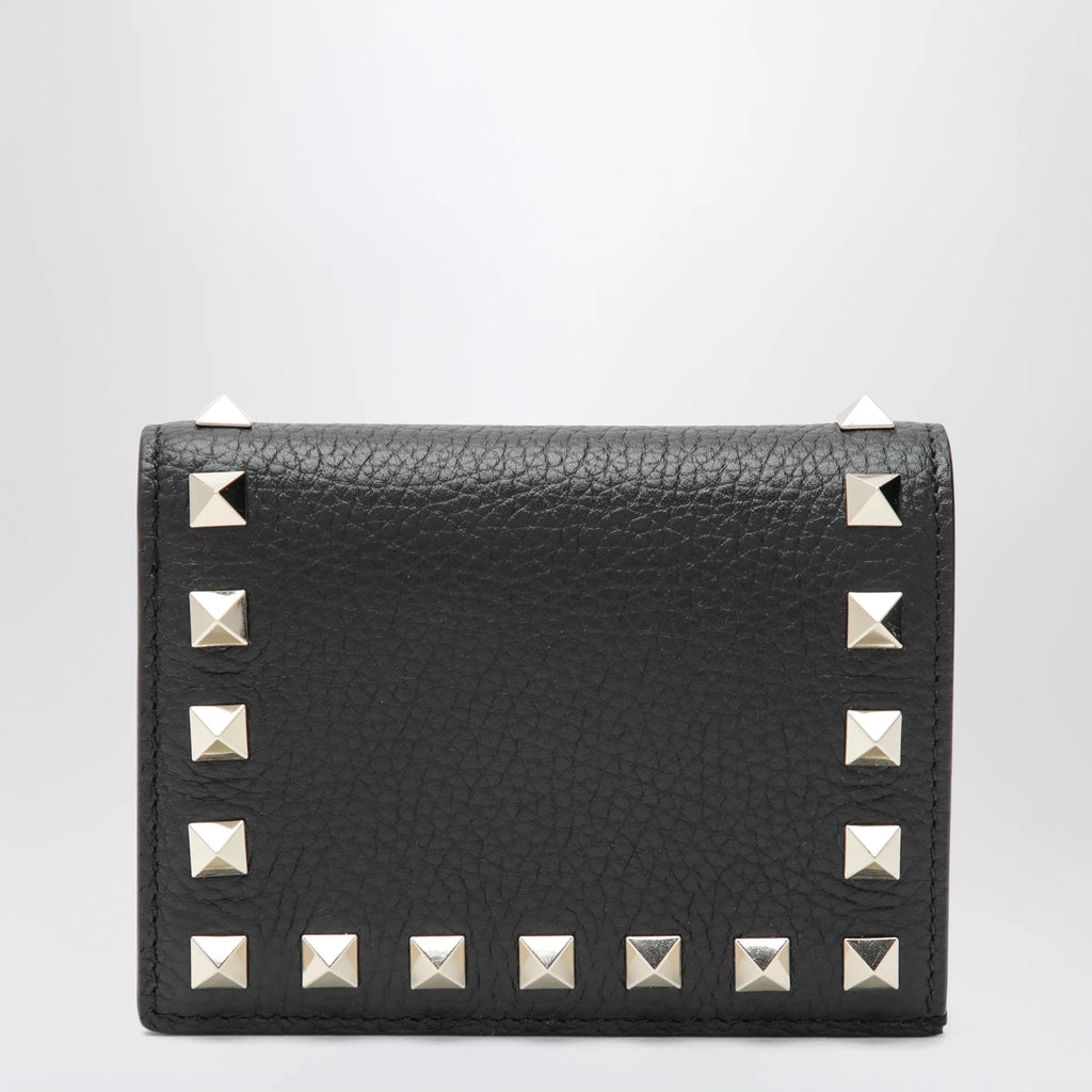 Valentino Garavani Black Rockstud leather wallet
