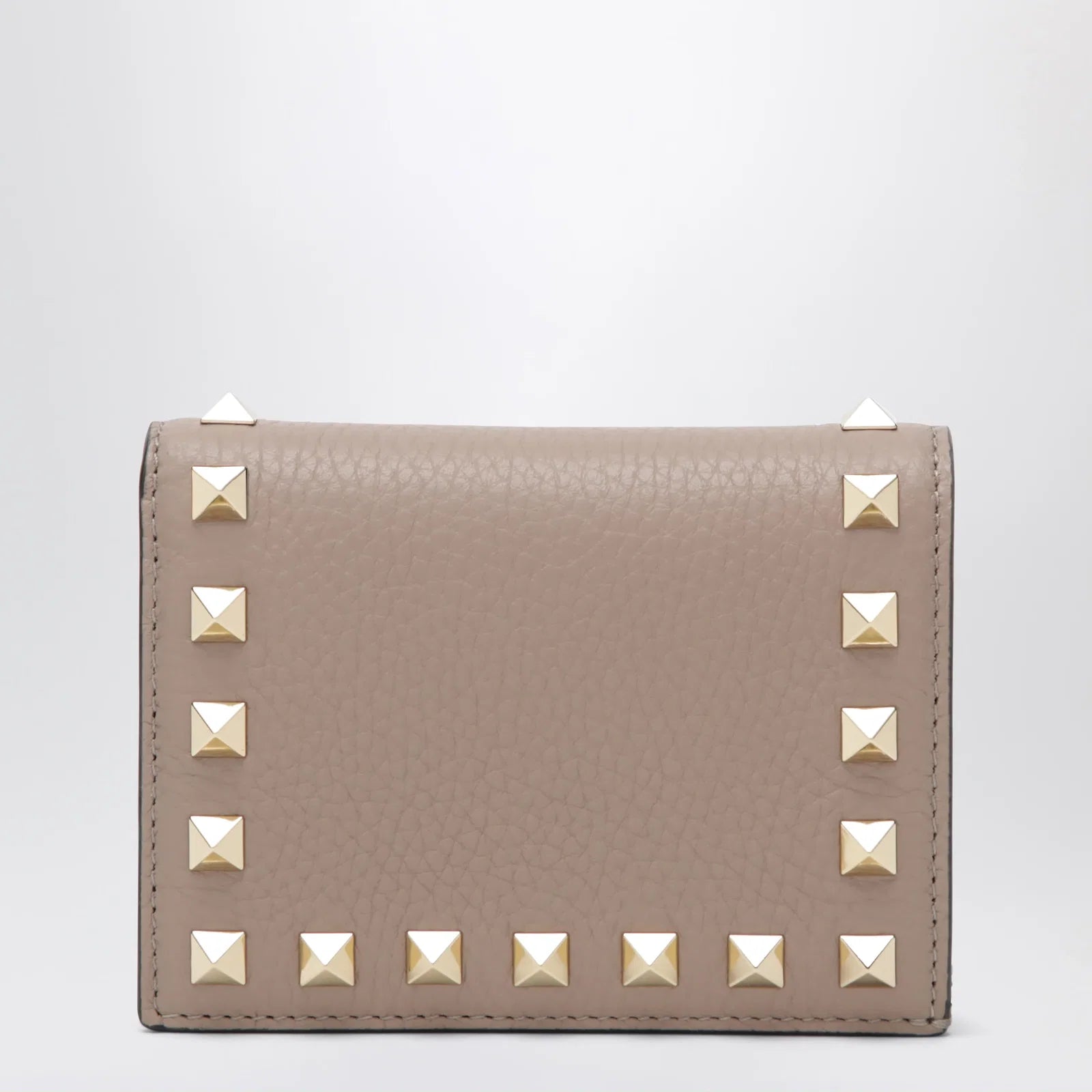 Valentino Garavani Rockstud wallet in powder pink leather