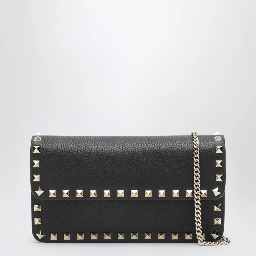 Valentino Garavani Pouch with black Rockstud chain