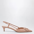 Valentino Garavani Cinnamon pink VLogo Signature patent leather slingback pumps