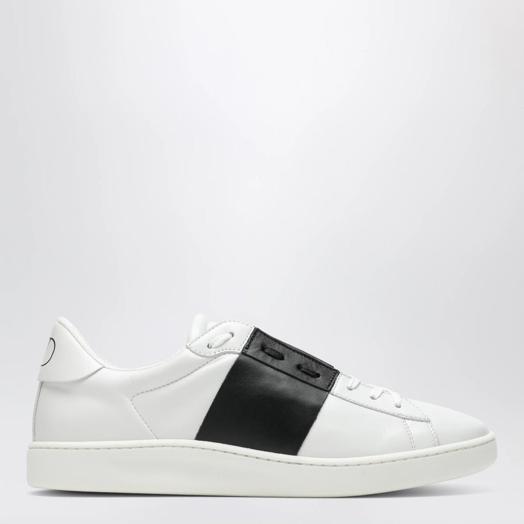 Valentino Garavani Open Royco nappa calfskin sneakers in white/black