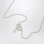 GUCCI GG necklace with crystals and pearls