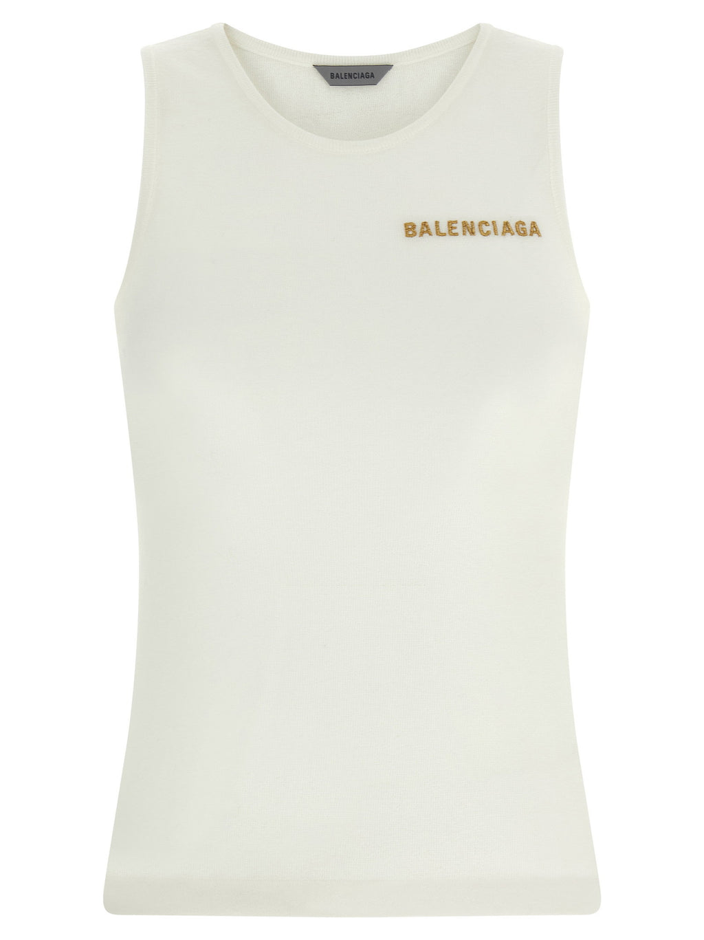 Balenciaga Logo Embroidery Tank Top