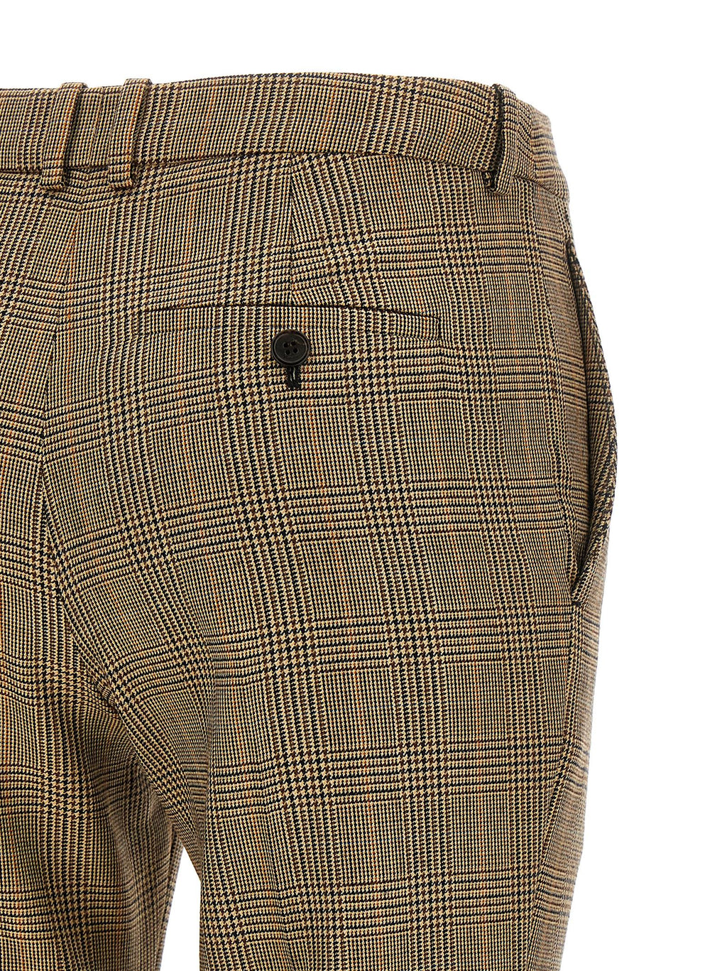 Saint Laurent Prince Of Wales Houndstooth Trousers