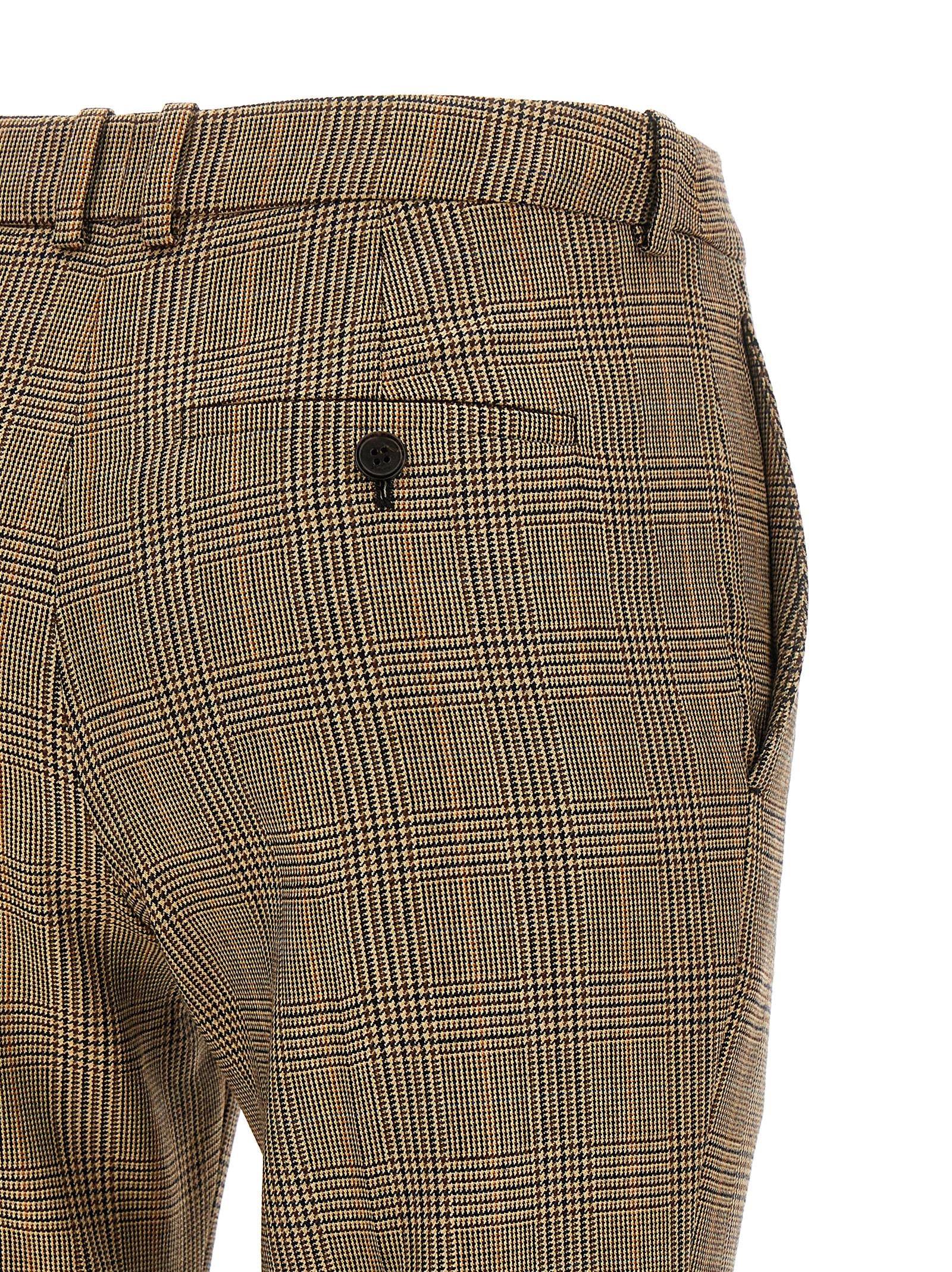 Saint Laurent Prince Of Wales Houndstooth Trousers