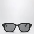 GUCCI Black/blue acetate rectangular sunglasses