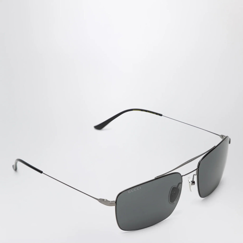 GUCCI Ruthenium Metal Navigator Sunglasses