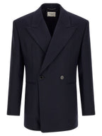Saint Laurent Felted Wool Gabardine Blazer Jacket