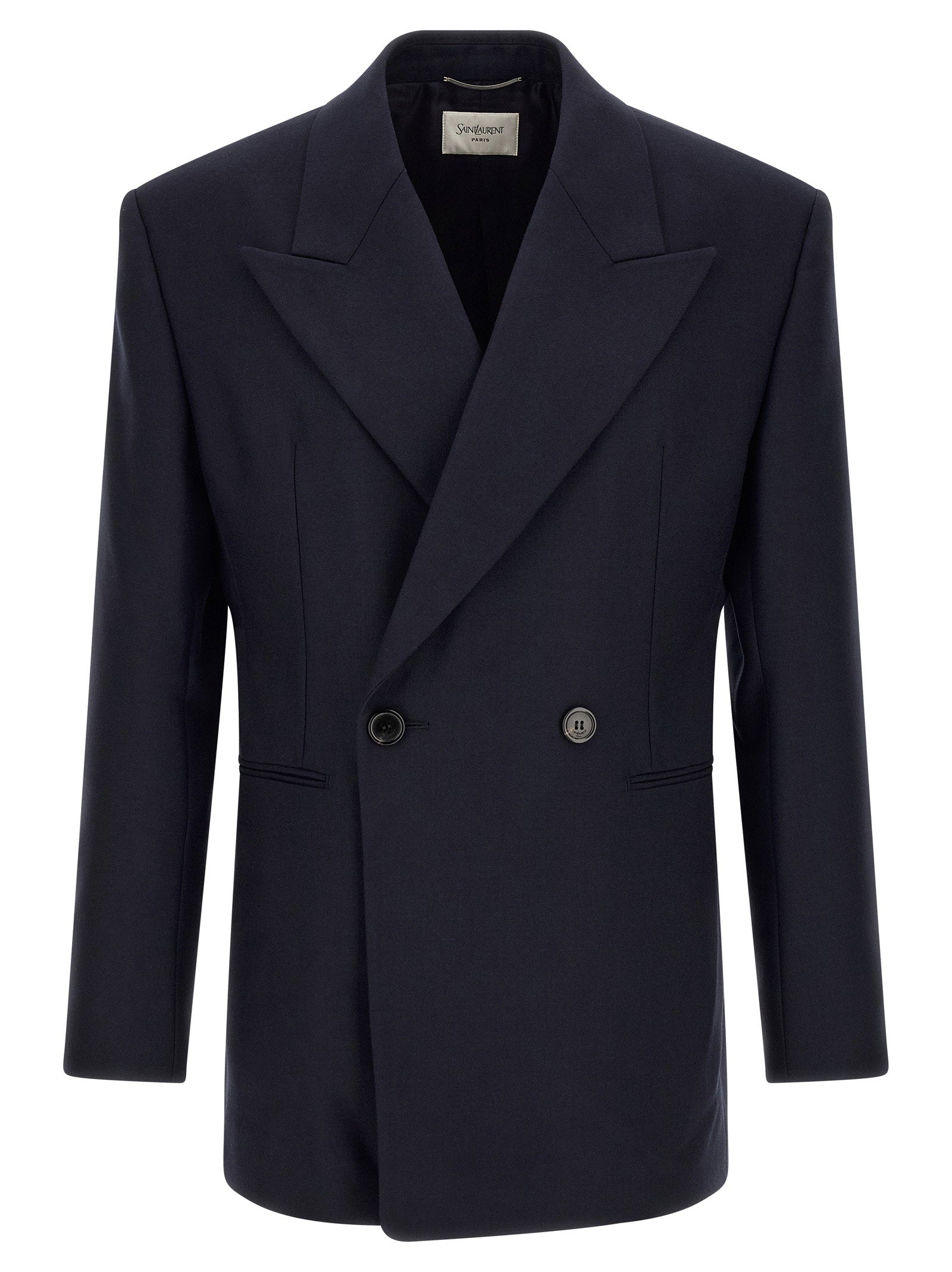 Saint Laurent Felted Wool Gabardine Blazer Jacket