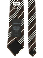 Saint Laurent Diagonal Striped Tie