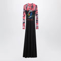 Balenciaga Extreme Tie Dye dress in black jersey