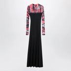Balenciaga Extreme Tie Dye dress in black jersey