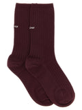 Balenciaga Logo Embroidery Ribbed Tights